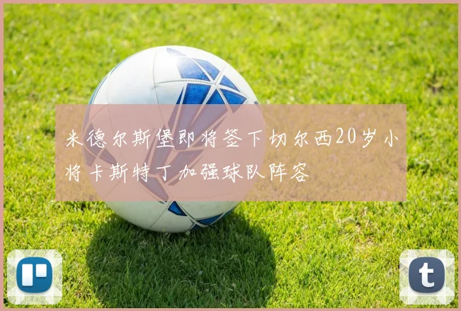 米德尔斯堡即将签下切尔西20岁小将卡斯特丁加强球队阵容